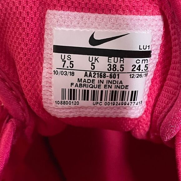 Nike Axis Rush Pink AA2168-601 Low Lace Up Running Shoes Women's Sz 7.5 - Picture 6 of 6